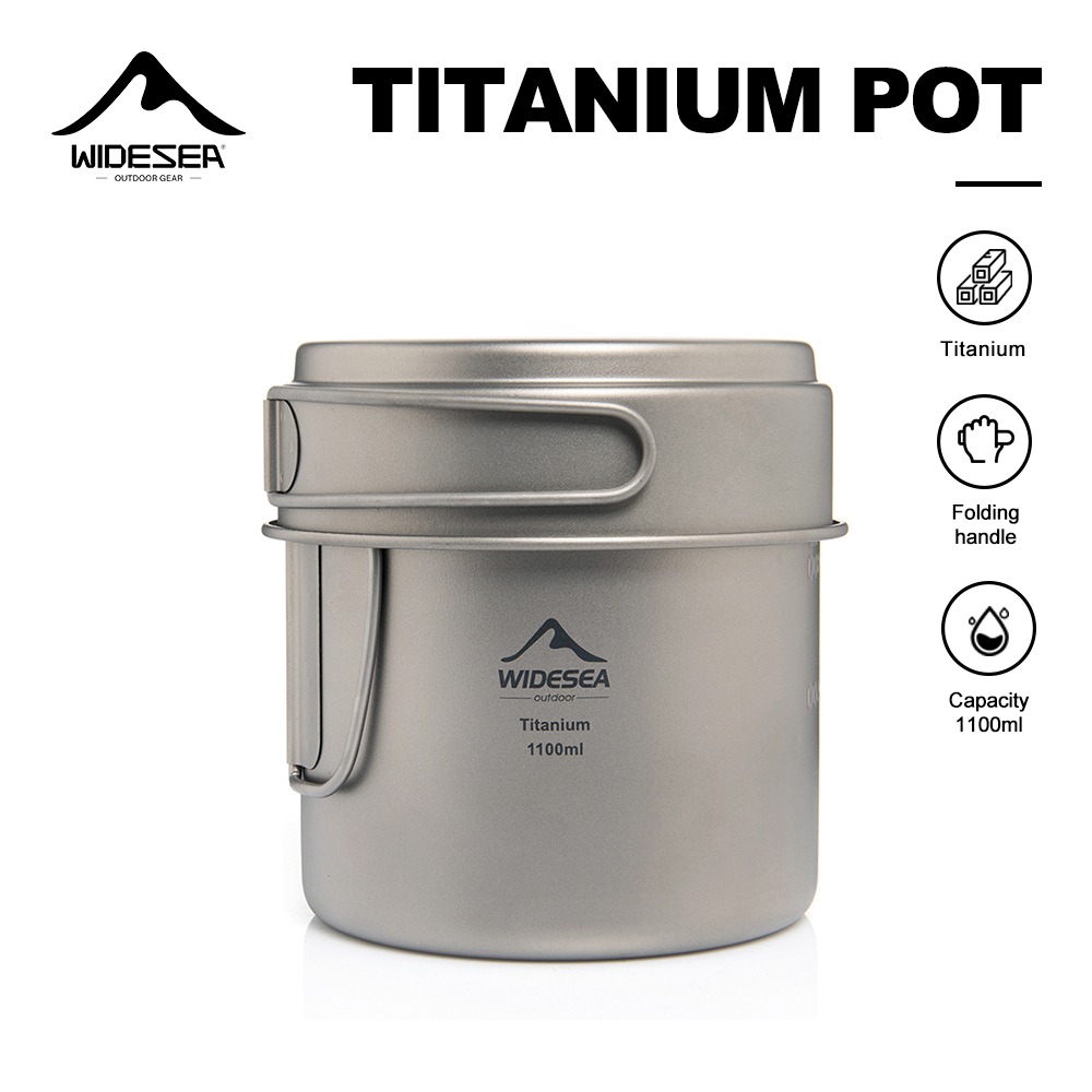 Camping Outdoor Cooking Equipment - Widesea Olla de camping ultraligera de