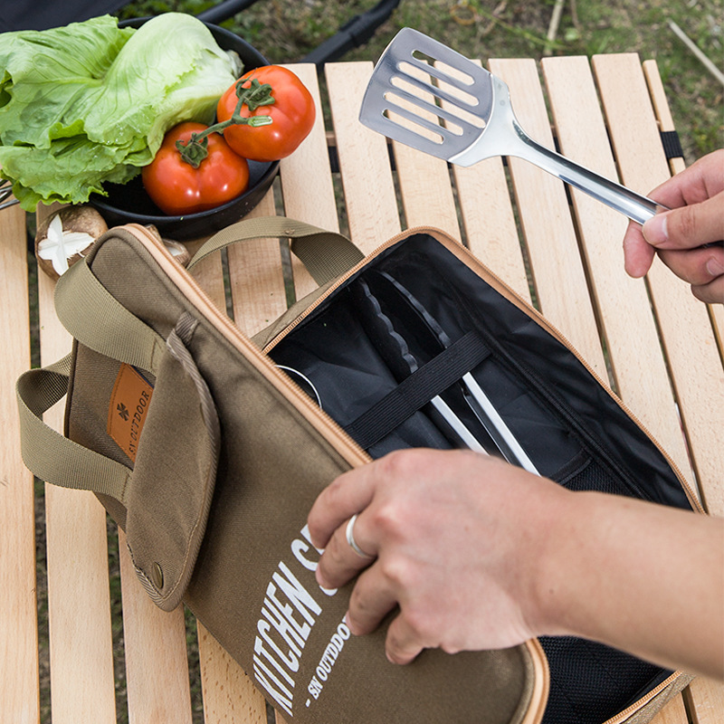 Camping Cooking Can - Juego de Utensilios de Cocina para