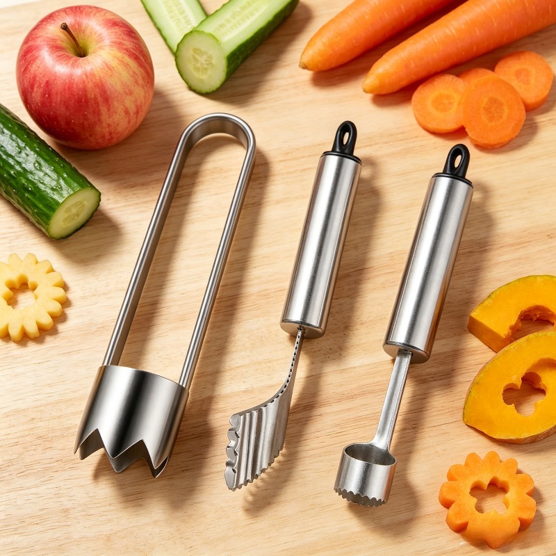Camping Cooking Full Set - Juego de 3 Descorazonadores de Pimientos