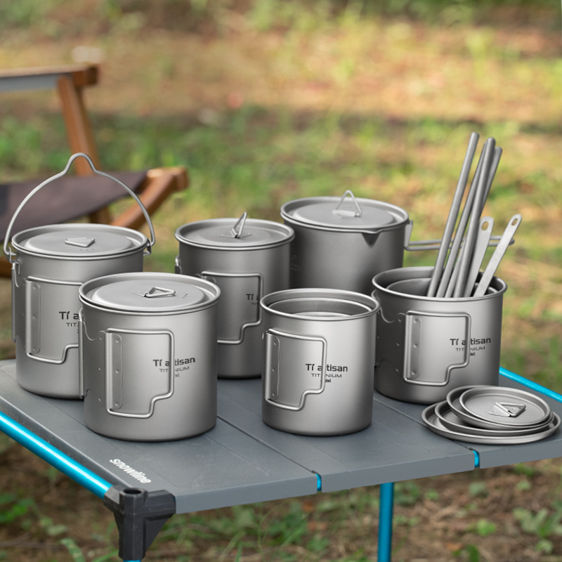 Camping Outdoor Cooking Equipment - Tiartisan-taza de té y café portátil,