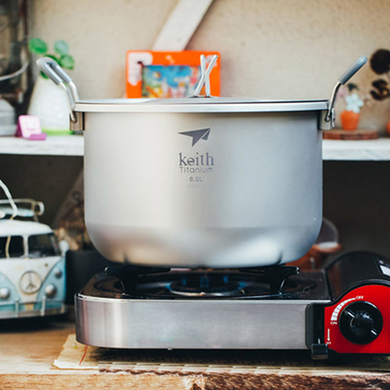 Camping Cooking Full Set - Keith-Juego de cocina para acampar, olla