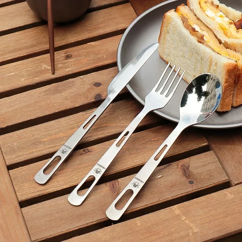 Camping Cooking Full Set - HWZBBEN-Juego de tenedor y cuchara de