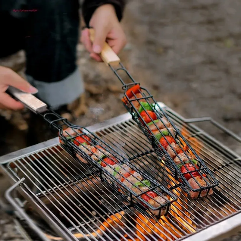 Nesting Camping Cooking Set - Cestas para asar de acero inoxidable