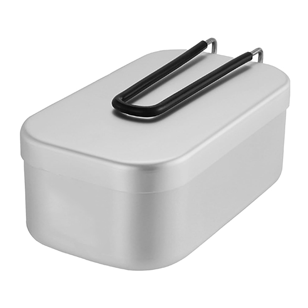 Camping Outdoor Cooking Equipment - Fiambreras de aluminio de 800ML, utensilios