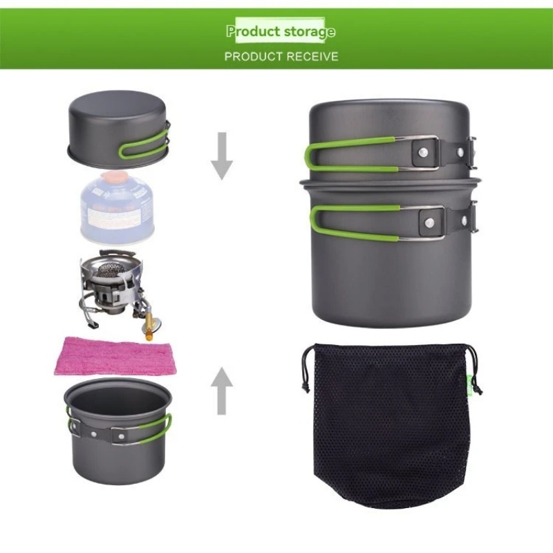 Camping Cooking Set - Juego de Utensilios de Cocina para
