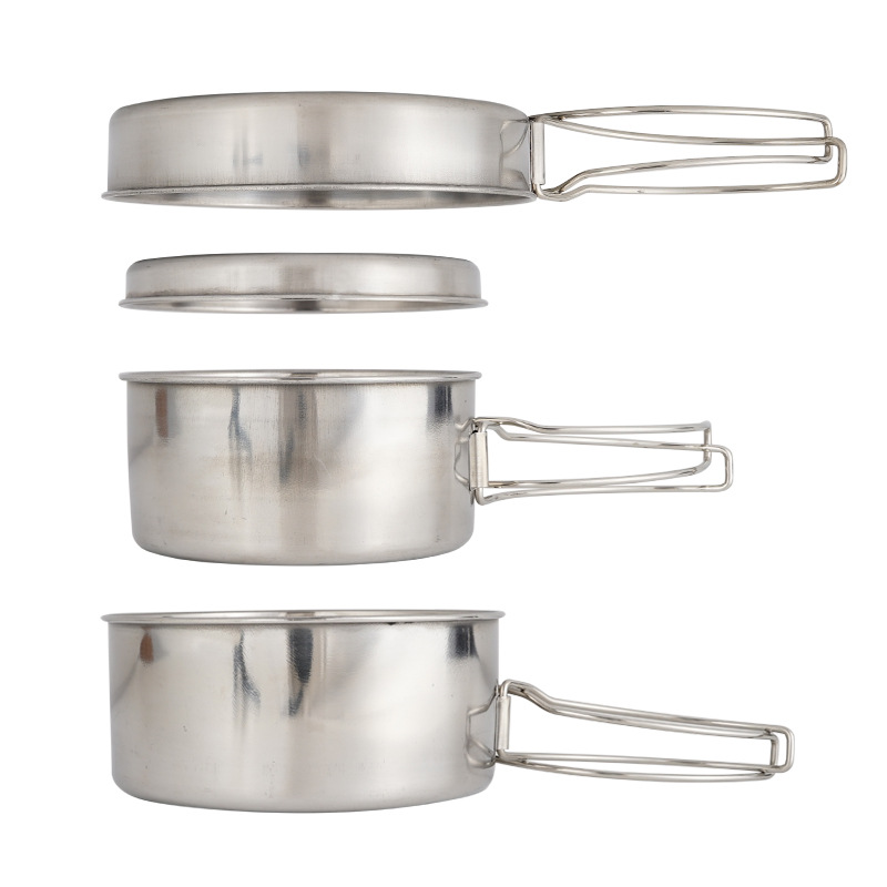 Nesting Camping Cooking Set - Juego de Utensilios de Cocina de