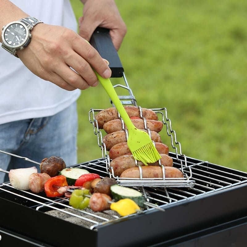Camping Outdoor Cooking Equipment - Parrilla de barbacoa portátil para acampar,