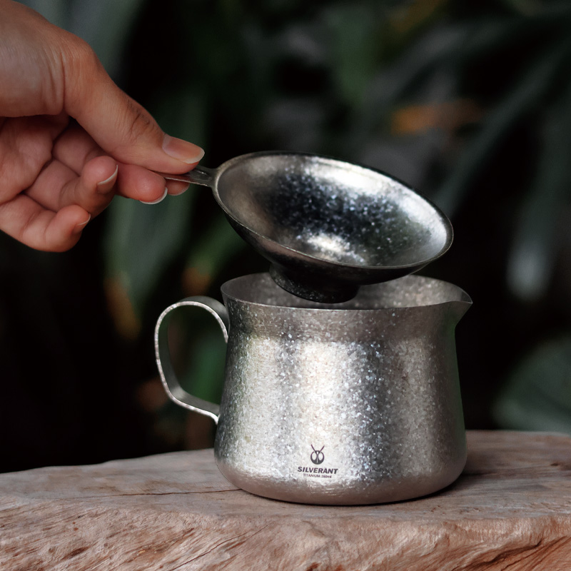 Pocket Coffee Maker - Tetera de café de titanio, tetera,
