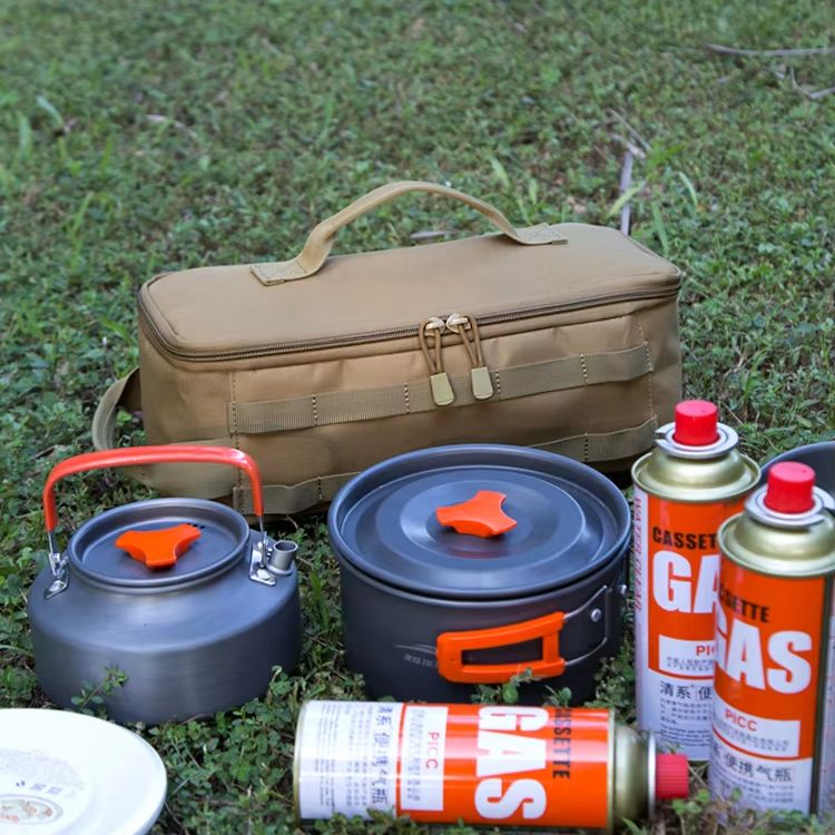 Camping Outdoor Cooking Equipment - Bolsa de almacenamiento para utensilios de
