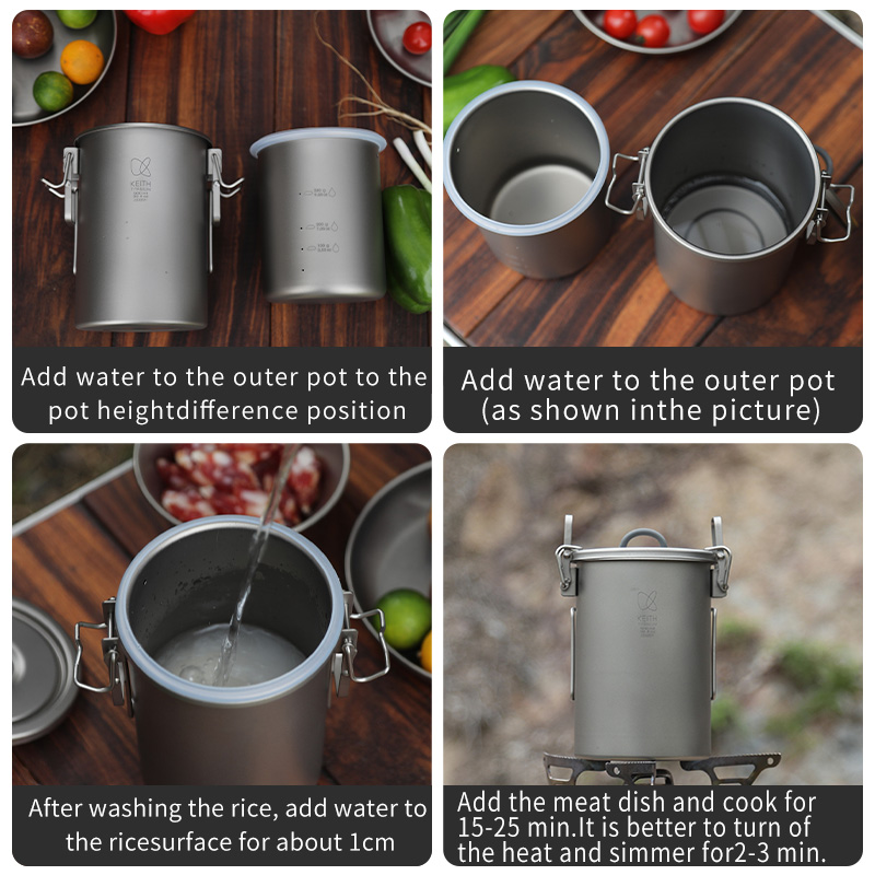 Olla para Arroz KEITH de Titan - Camping Cooking Can reseña y precio