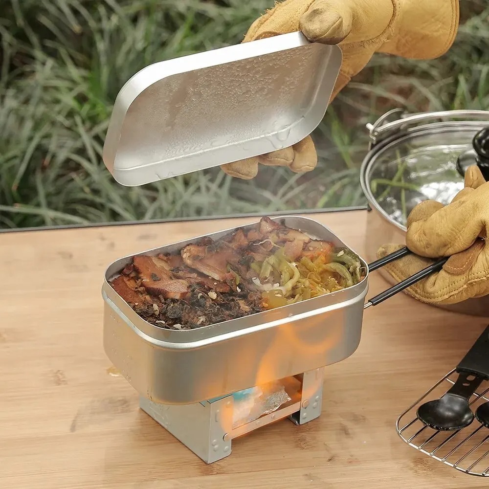 Vajilla ultraligera para acamp - Camping Cooking Set reseña y precio