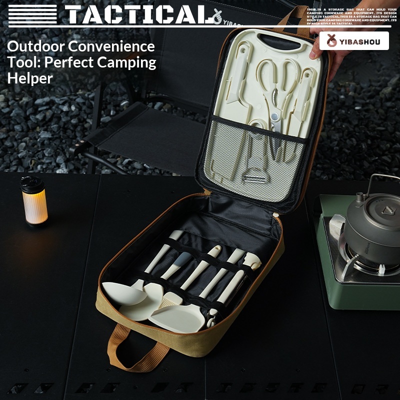 Juego de utensilios de cocina  - Camping Cooking Set Non Stick reseña y precio