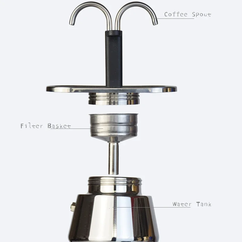 Mini olla Moka de 200ML, doble - Pocket Coffee Maker reseña y precio