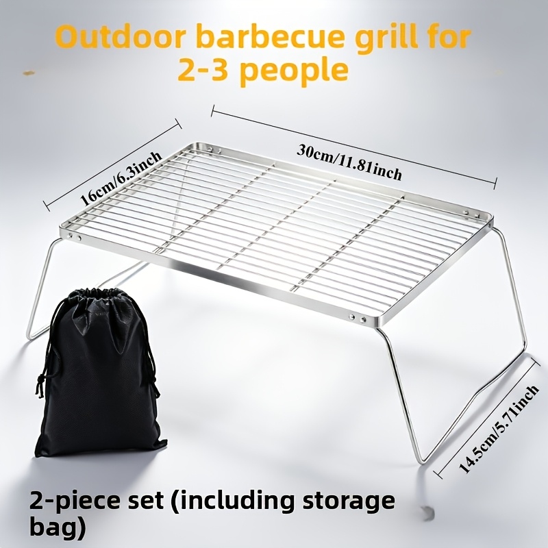 Soporte portátil plegable de a - Camping Cooking Griddle reseña y precio