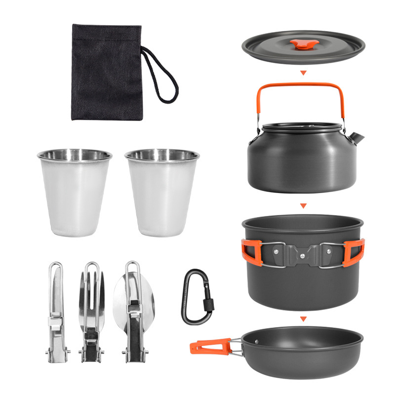 Juego de utensilios de cocina  - Nesting Camping Cooking Set reseña y precio