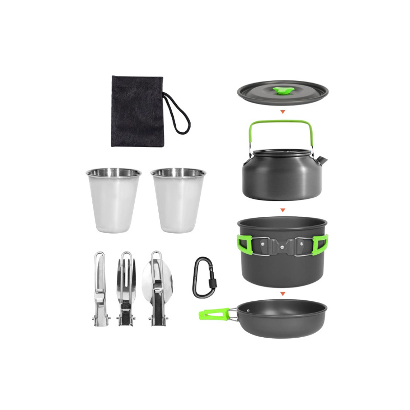 Juego de utensilios de cocina  - Nesting Camping Cooking Set reseña y precio