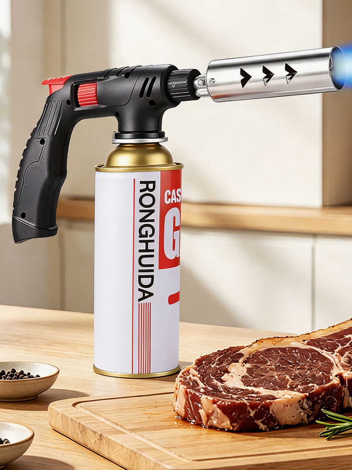 Antorcha de butano extendida c - Camping Cooking Youtube reseña y precio
