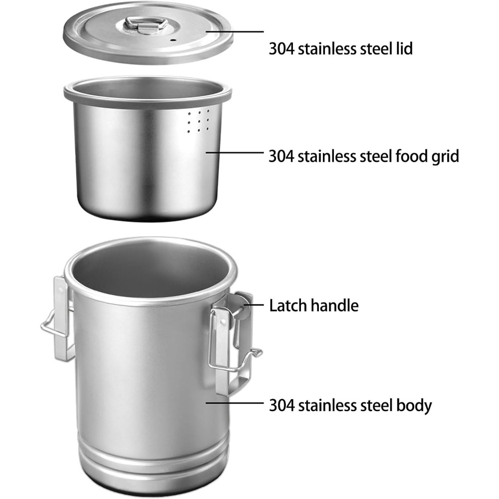 Juego de ollas para cocinar al - Nesting Camping Cooking Set reseña y precio