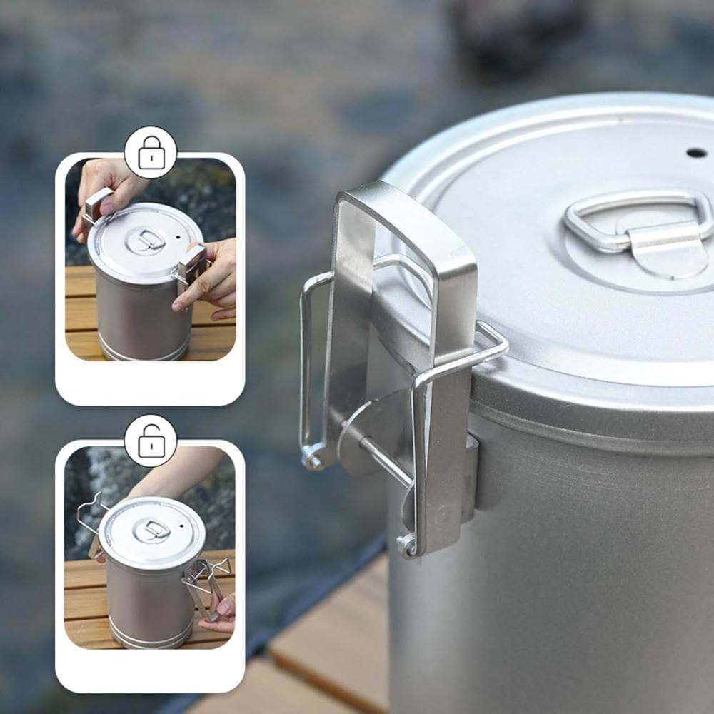 Juego de ollas para cocinar al - Nesting Camping Cooking Set reseña y precio