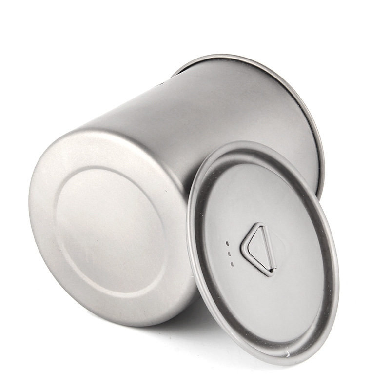 Tazas de titanio para acampar, - Camping Cooking Can reseña y precio