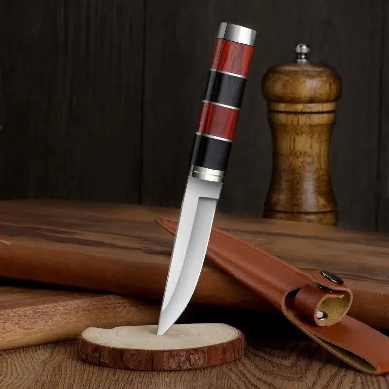 Cuchillo para barbacoa de acer - Camping Cooking Knife With Sheath reseña y precio