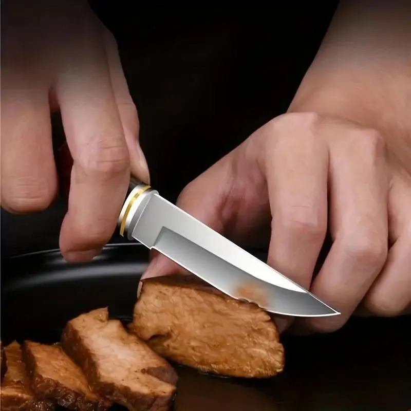 Cuchillo para barbacoa de acer - Camping Cooking Knife With Sheath reseña y precio