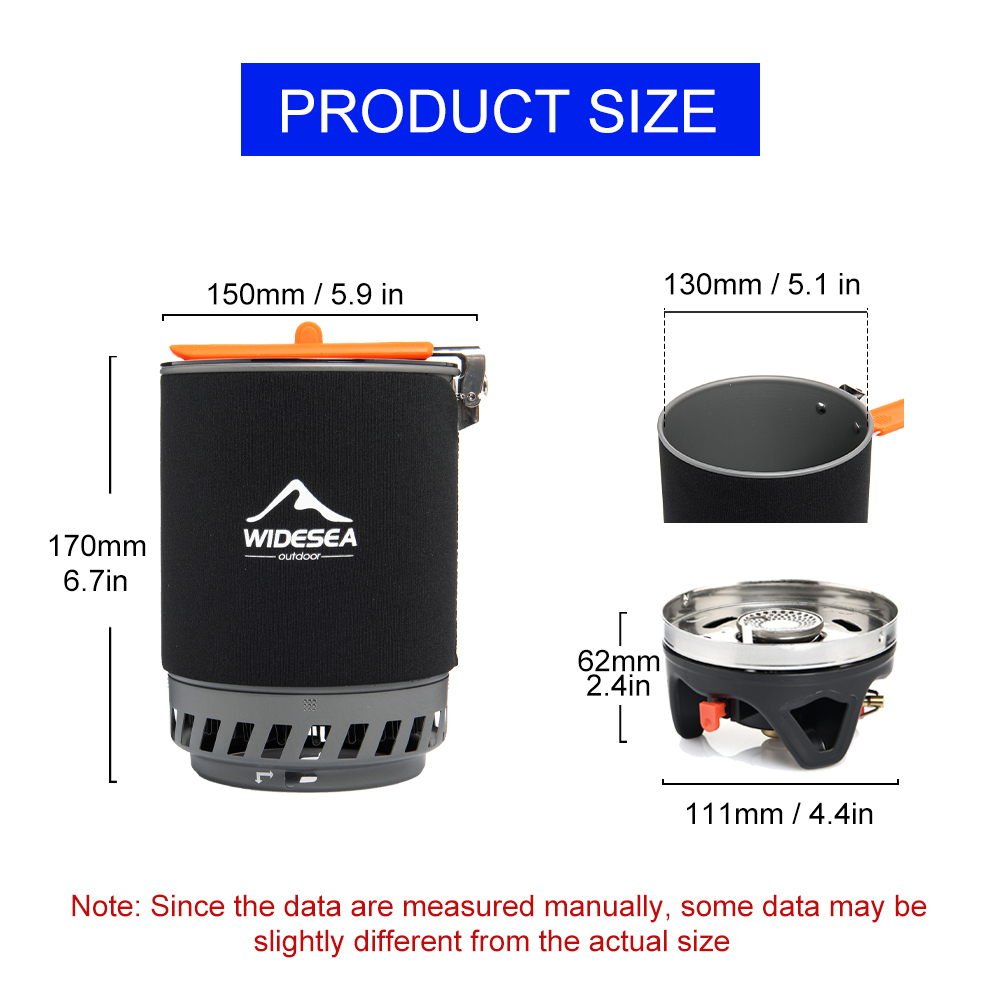 Widesea-sistema de cocina para - Camping Cooking Set reseña y precio