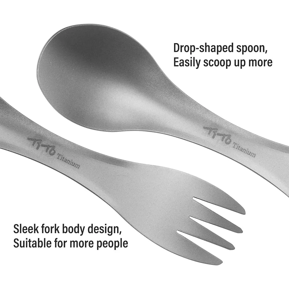 Cuchara deportiva de titanio 2 - Camping Outdoor Cooking Equipment reseña y precio