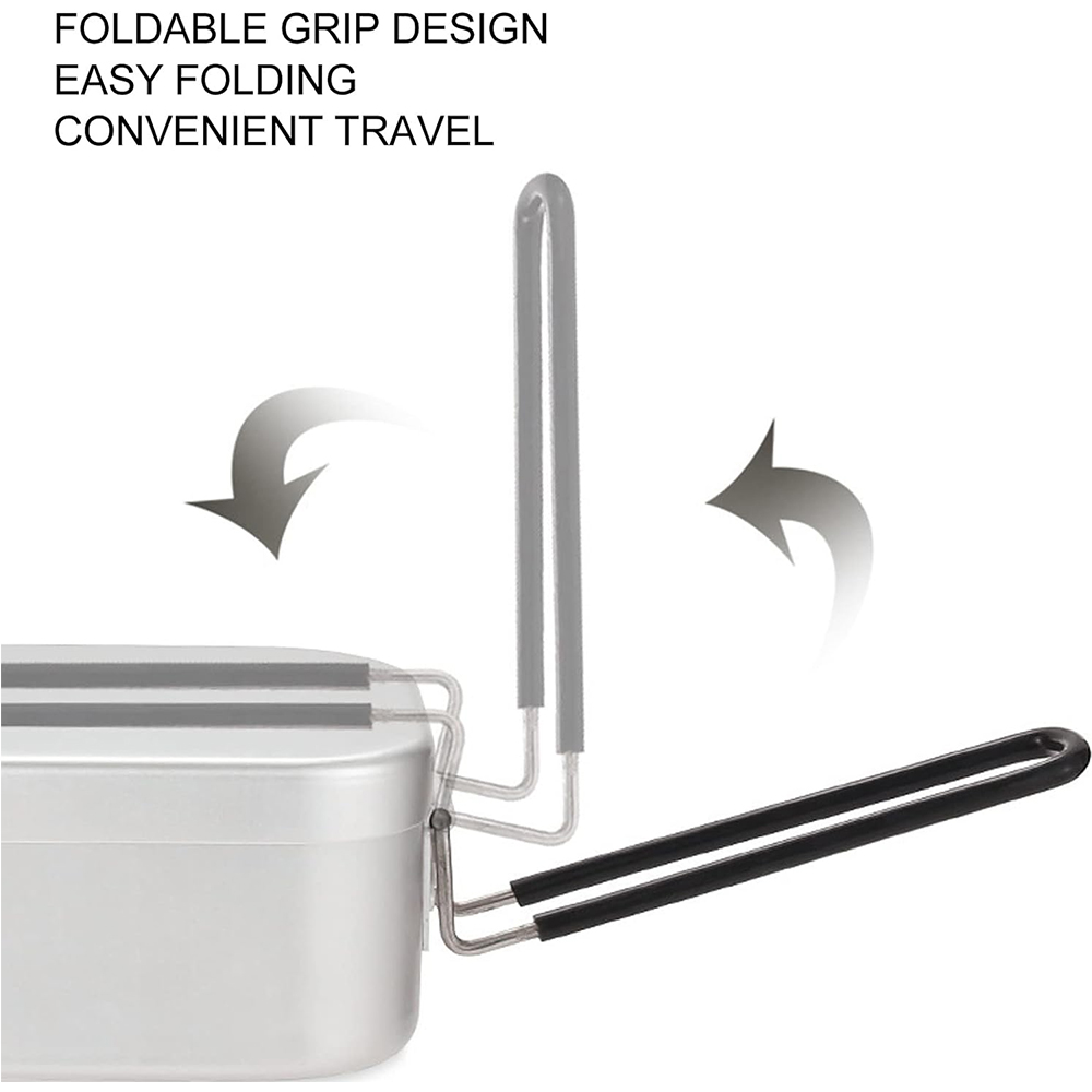 Fiambreras de aluminio de 800M - Camping Outdoor Cooking Equipment reseña y precio