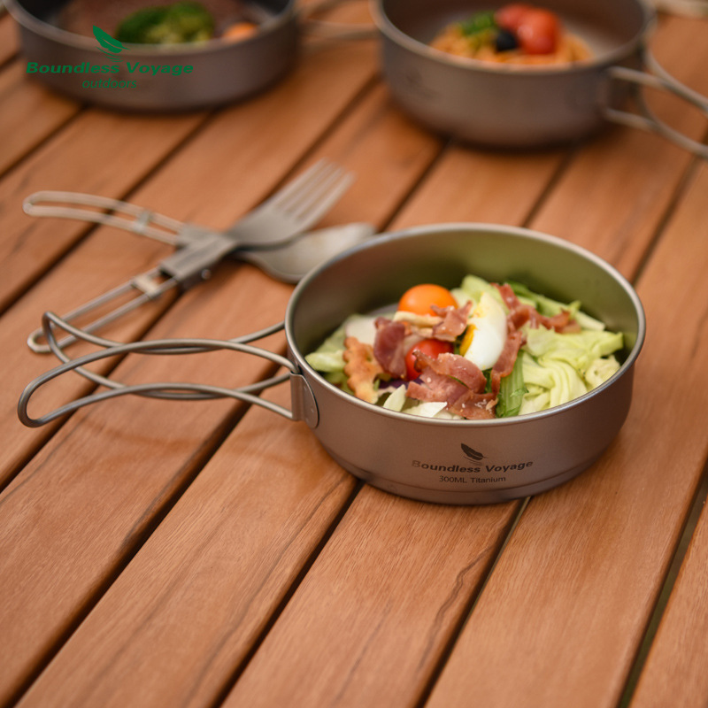 Juego de ollas con mango plega - Camping Lightweight Cooking Pot reseña y precio