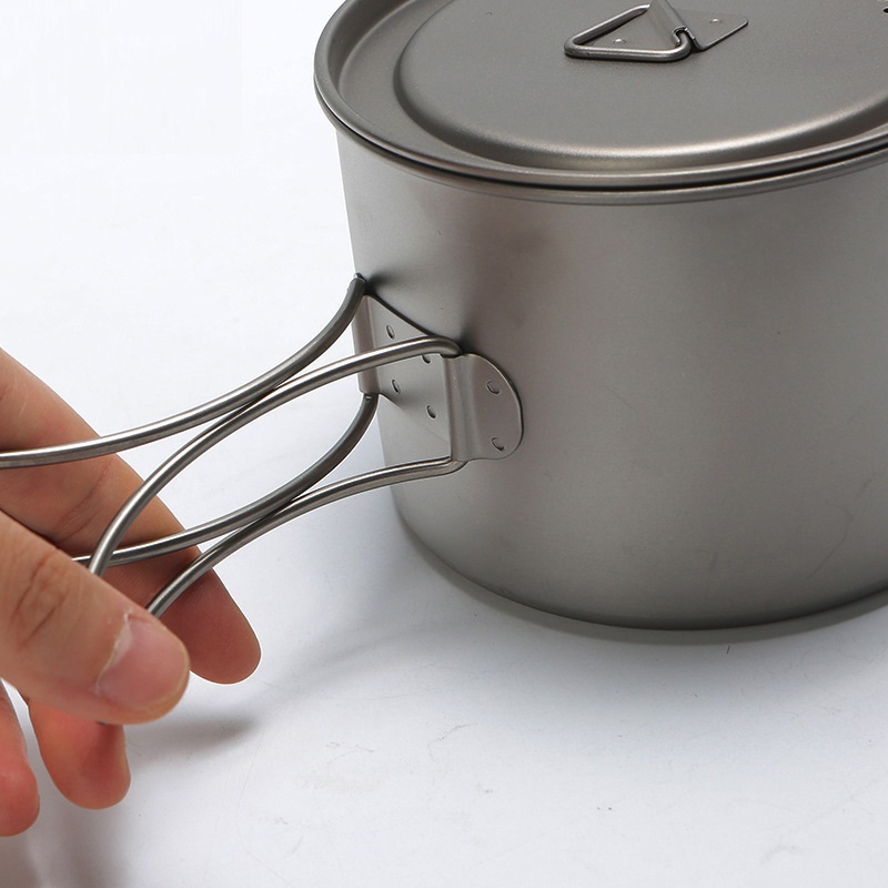 Olla de titanio para Picnic al - Camping Cooking Set reseña y precio