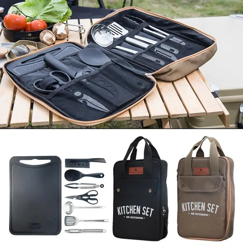 Juego de Utensilios de Cocina  - Camping Cooking Set Non Stick reseña y precio