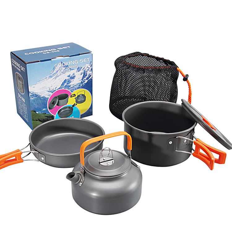 Juego de utensilios de cocina  - Camping Cooking Set Non Stick reseña y precio