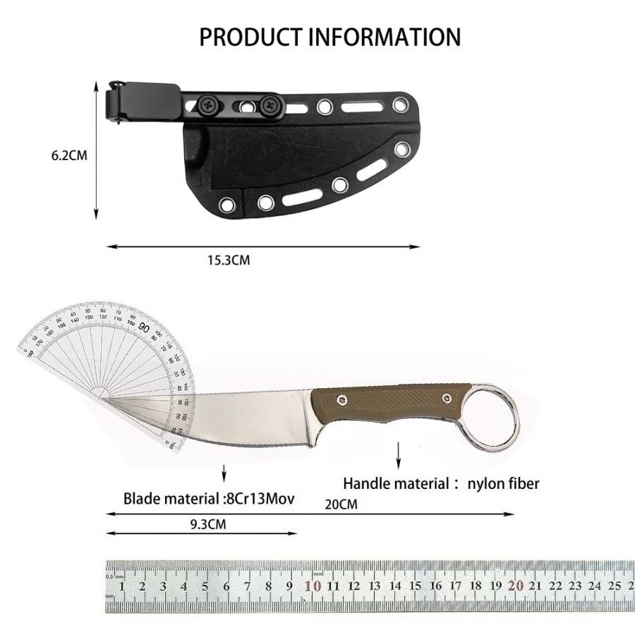 Cuchillo de Cocina y Caza Mult - Camping Cooking Knife With Sheath reseña y precio