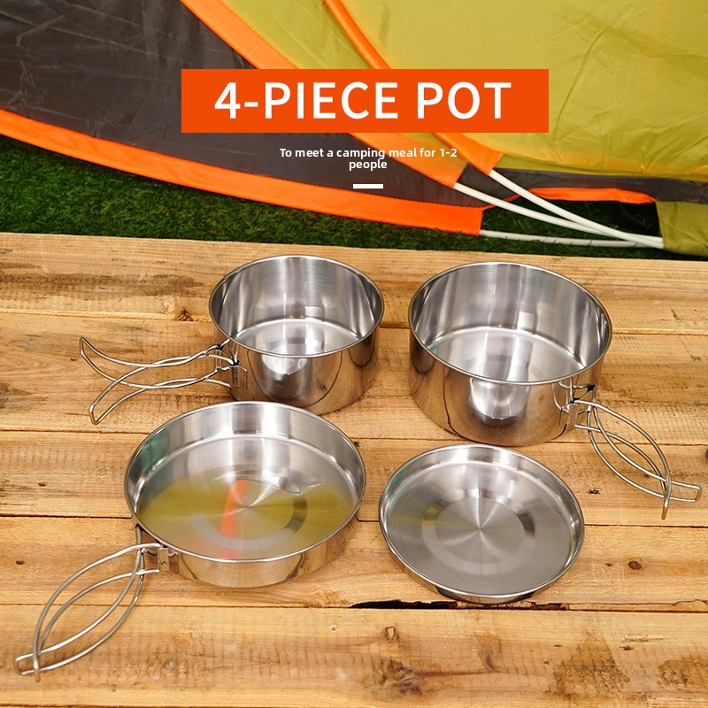 Juego de Utensilios de Cocina  - Nesting Camping Cooking Set reseña y precio