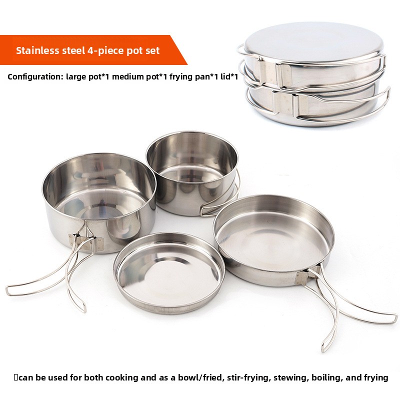 Juego de Utensilios de Cocina  - Nesting Camping Cooking Set reseña y precio