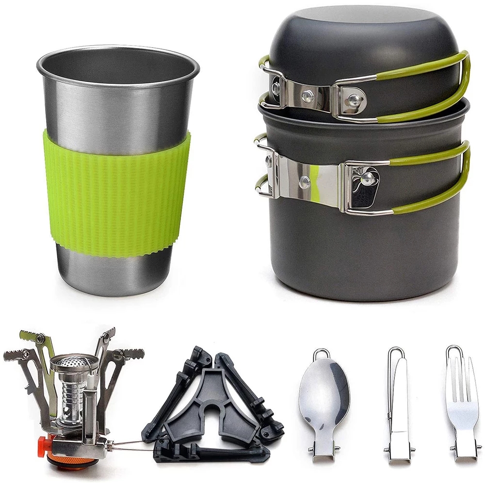 Juego de cocina para acampar a - Camping Cooking Options reseña y precio
