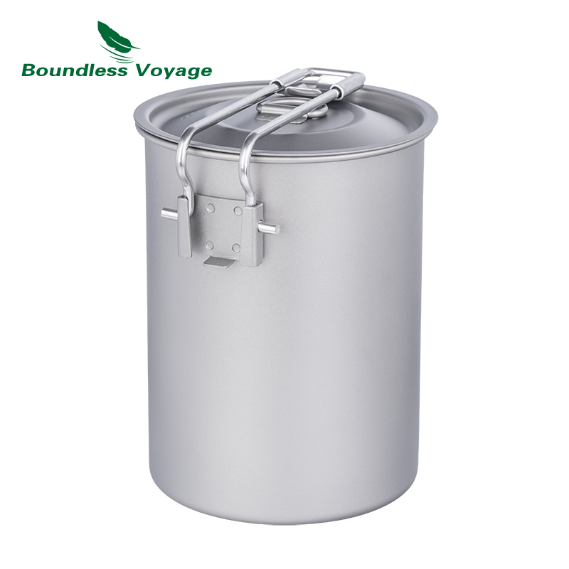 Boundless Voyage-olla de titan - Camping Lightweight Cooking Pot reseña y precio