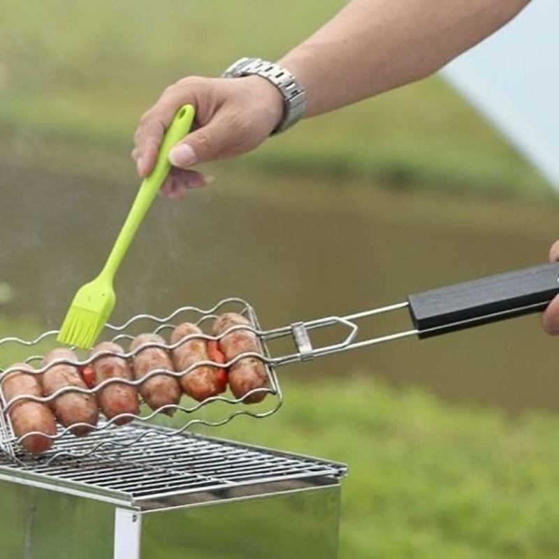 Parrilla de barbacoa portátil  - Camping Outdoor Cooking Equipment reseña y precio