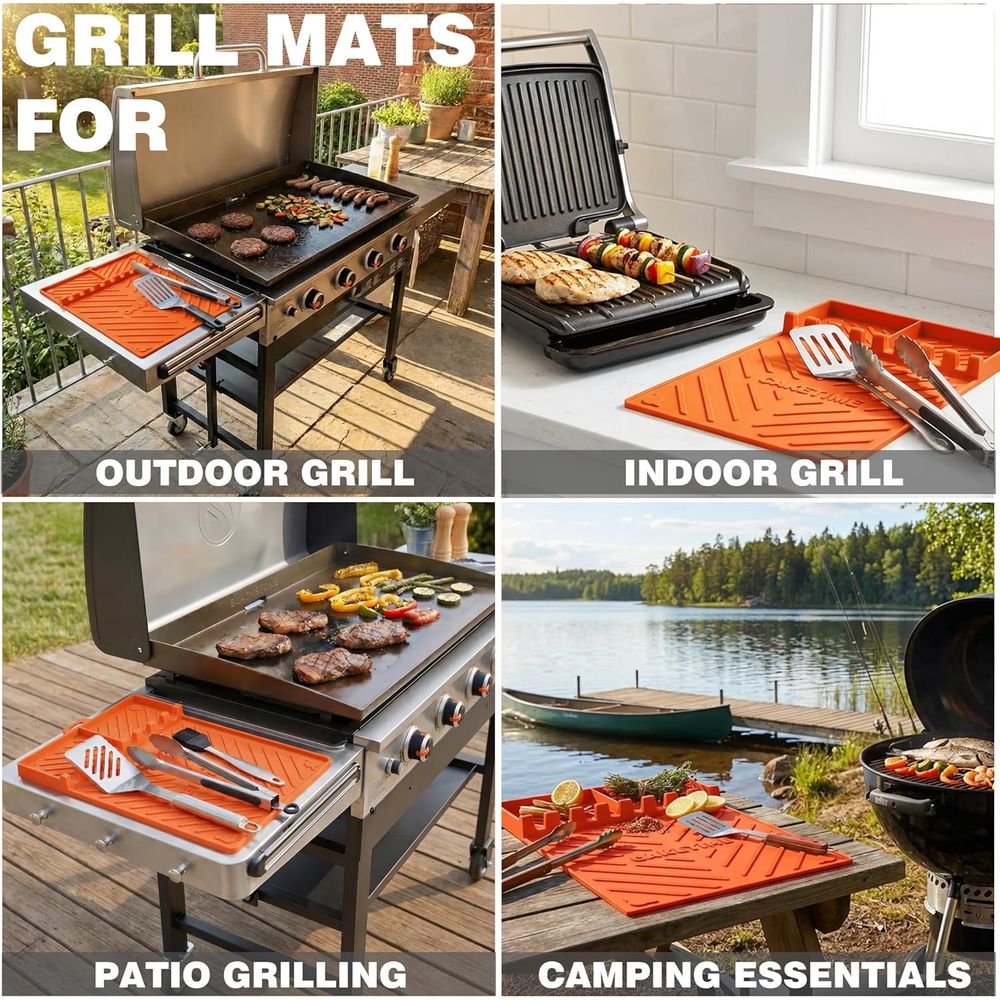 Tapetes de Silicona para Parri - Camping Cooking Griddle reseña y precio