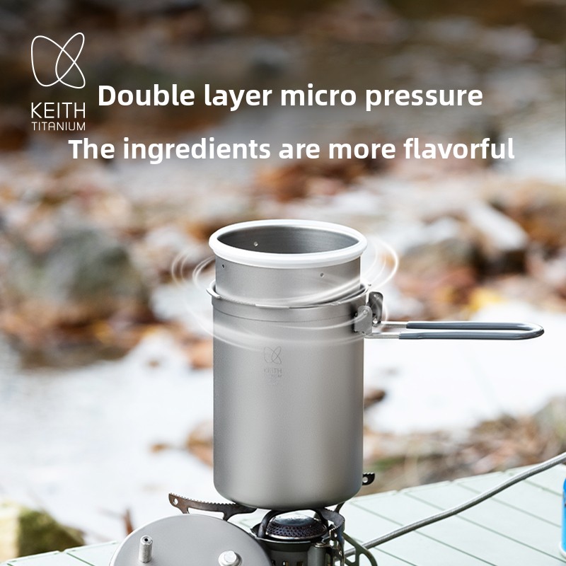 Olla a presión para exteriores - Camping Lightweight Cooking Pot reseña y precio
