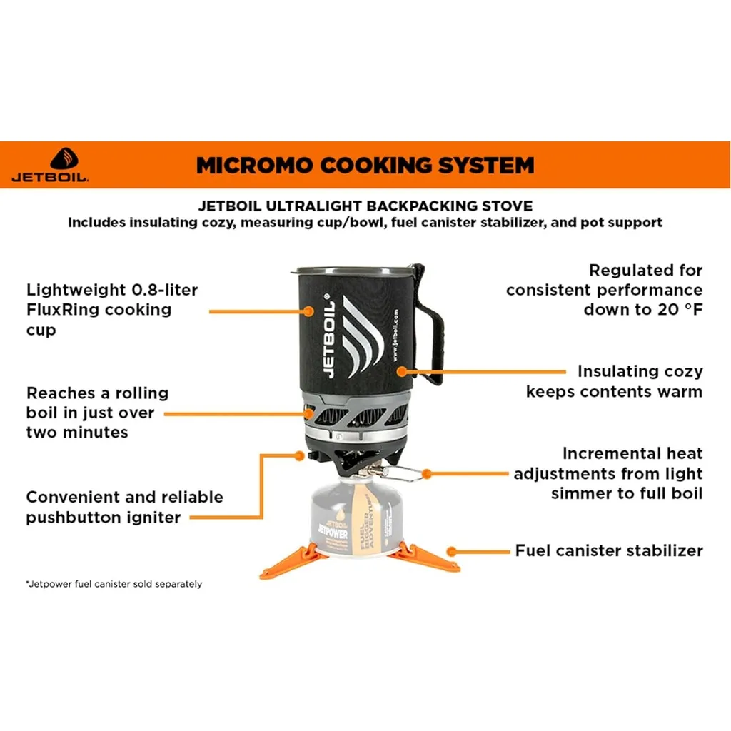 Jetboil MicroMo - Sistema de C - Camping Cooking Jetboil reseña y precio