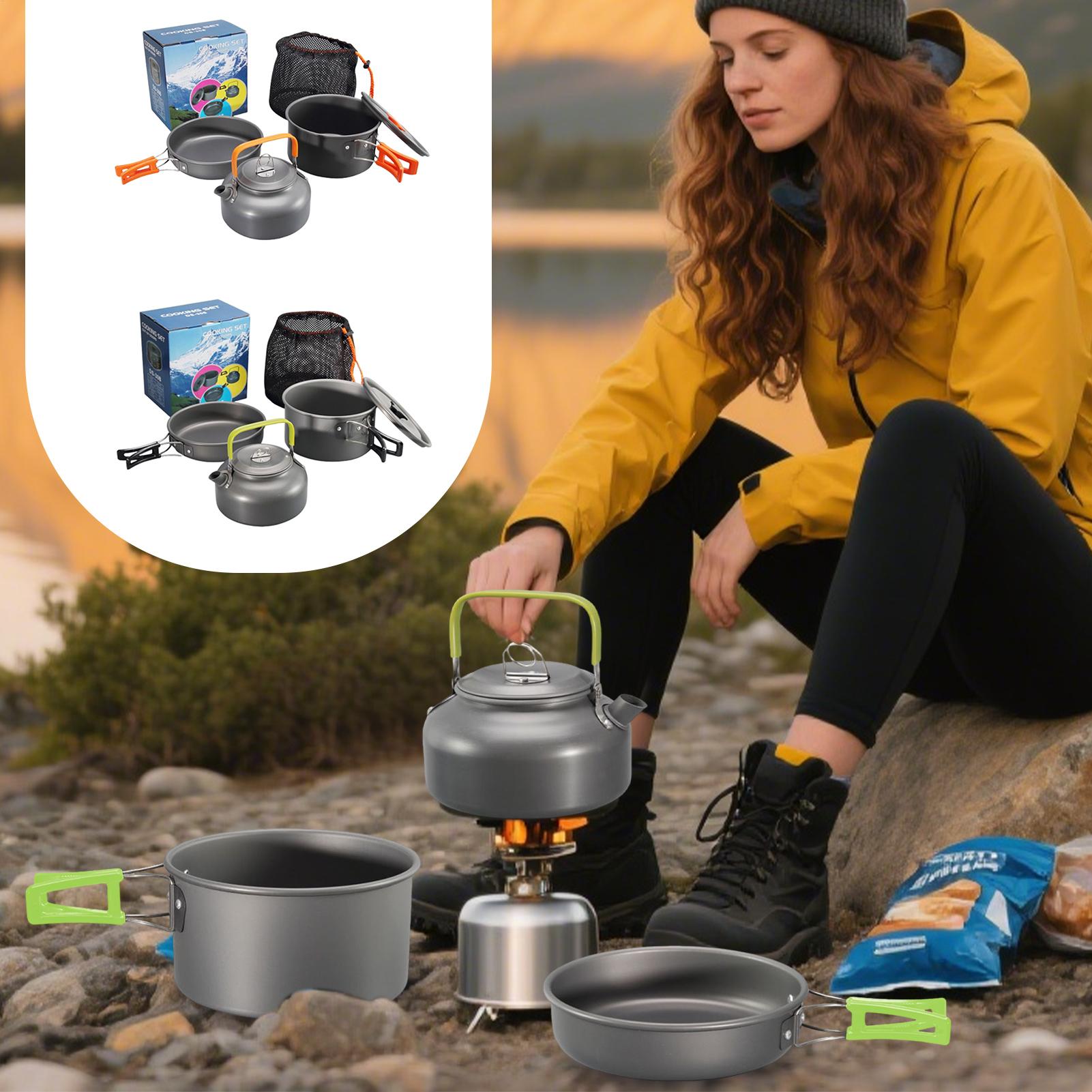 Utensilios de cocina para acam - Camping Lightweight Cooking Pot reseña y precio