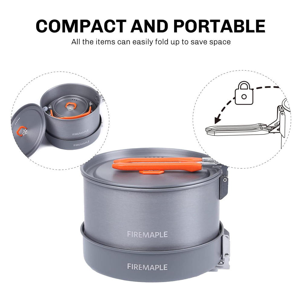 Fire Maple utensilios Camping  - Camping Cooking Full Set reseña y precio