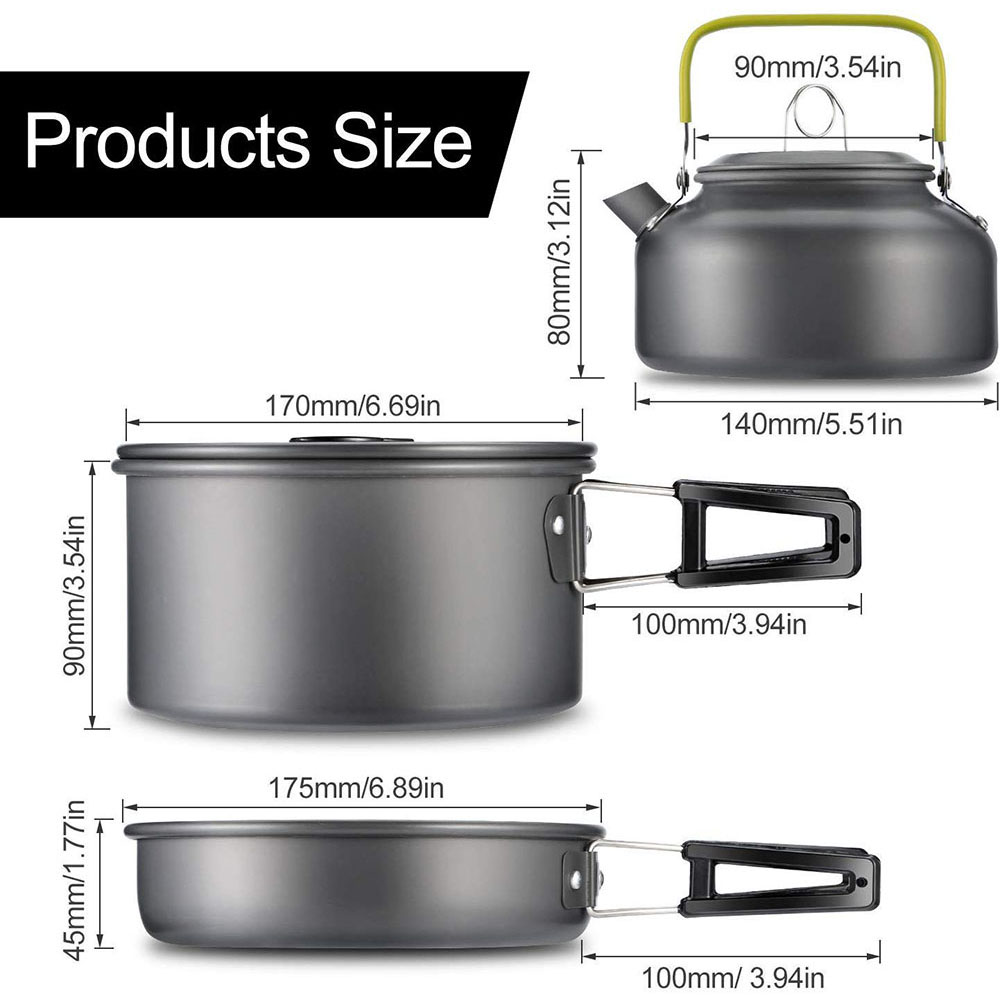 Juego de utensilios de cocina  - Camping Outdoor Cooking Equipment reseña y precio