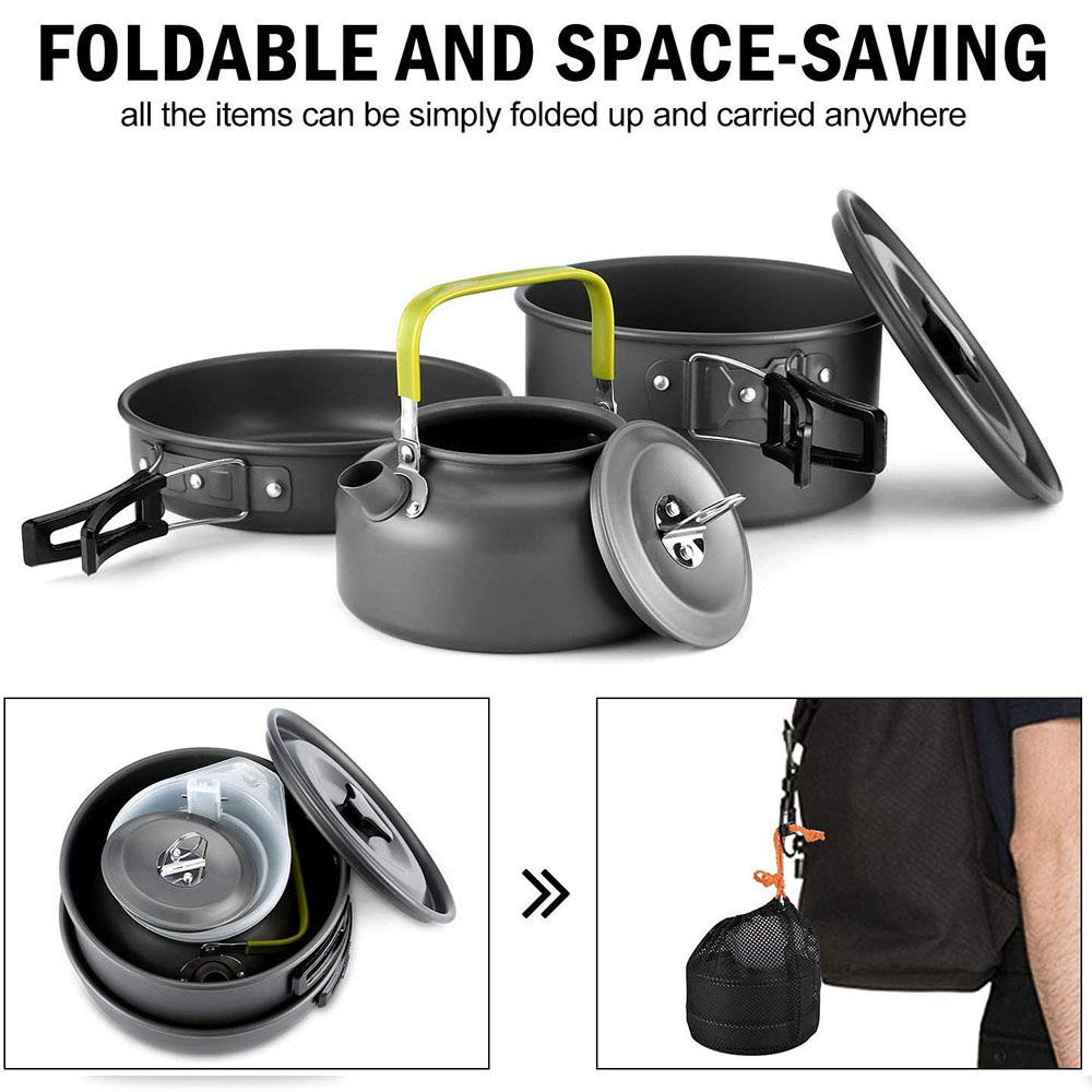 Juego de utensilios de cocina  - Camping Outdoor Cooking Equipment reseña y precio