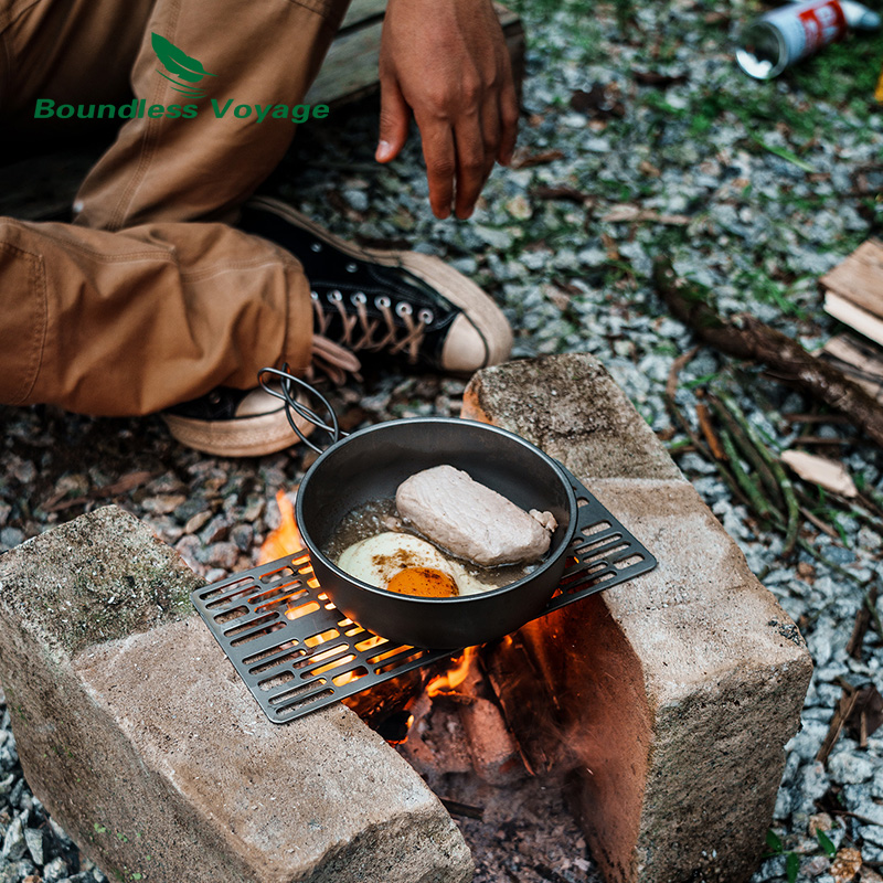 Placa para parrilla de barbaco - Camping Cooking Griddle reseña y precio