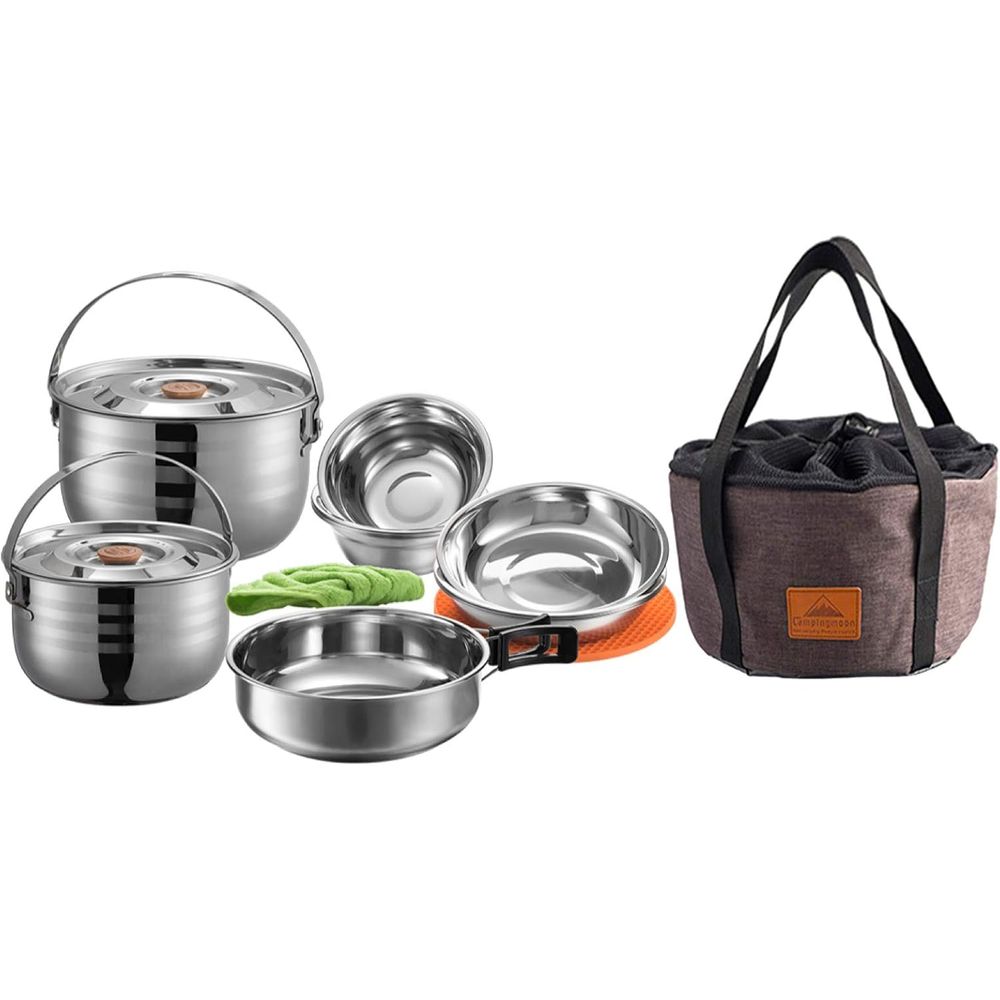 Juego de Utensilios de Cocina  - Nesting Camping Cooking Set reseña y precio