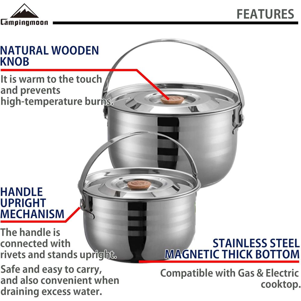 Juego de Utensilios de Cocina  - Nesting Camping Cooking Set reseña y precio