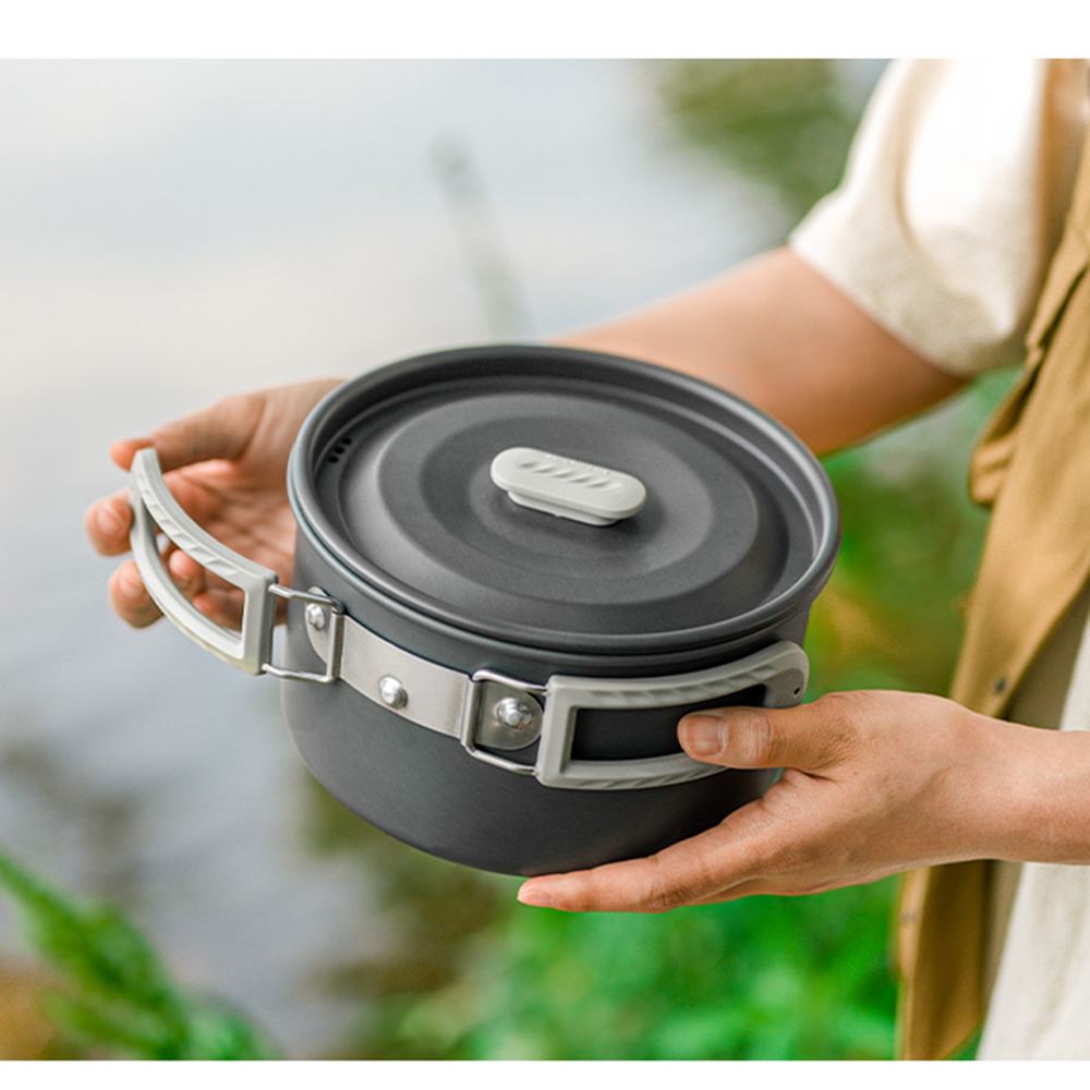 Naturehike-Juego de ollas al a - Camping Outdoor Cooking Equipment reseña y precio